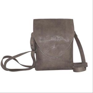 NWOT Latico leather Peck Leather Crossbody Bag Gray